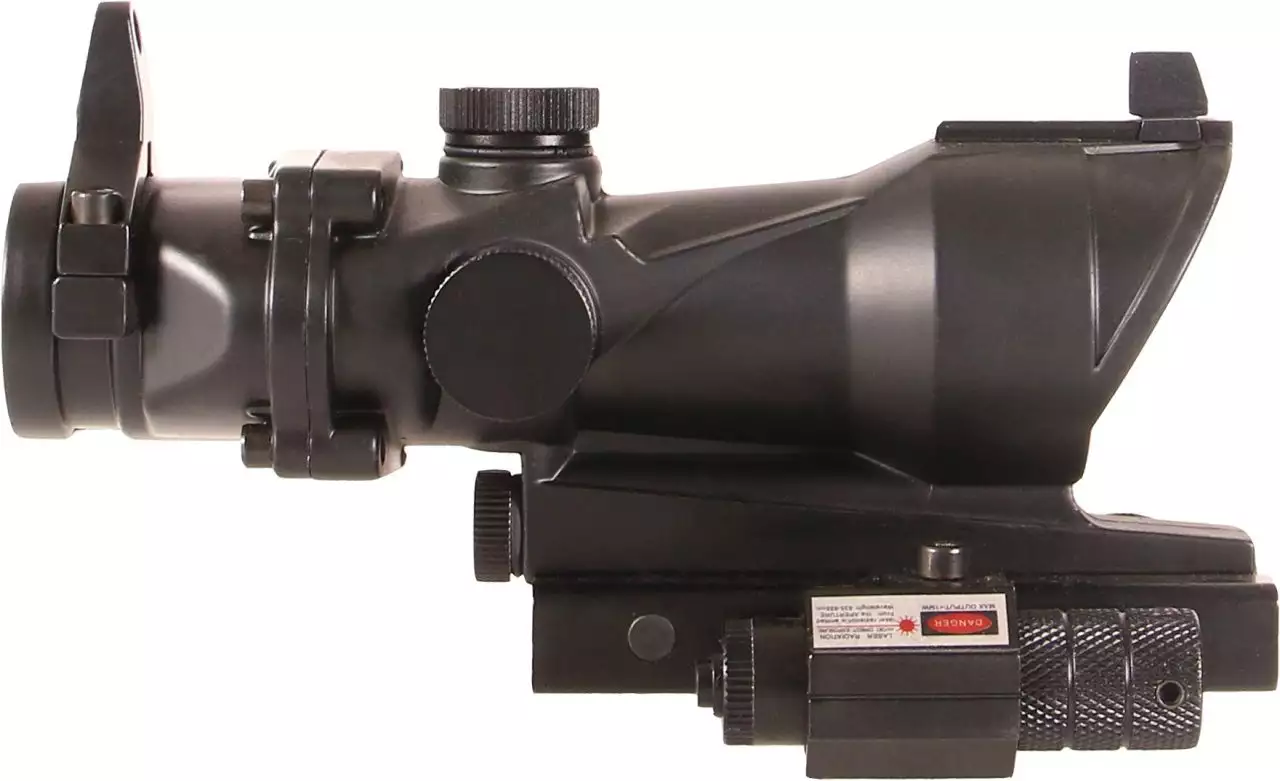 Red Dot Type ACOG + Laser JS-Tactical Noir - JS-132B
